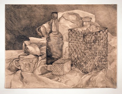 Marisa Graham Glass Stilllife Drawing